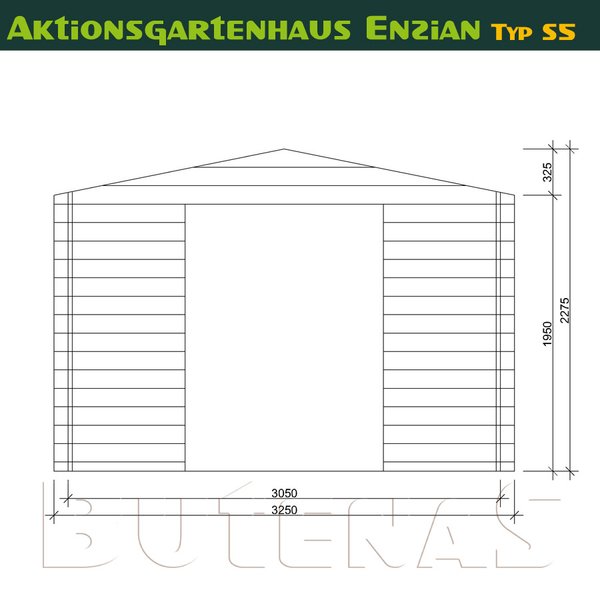 Gartenhaus Enzian - Typ S5